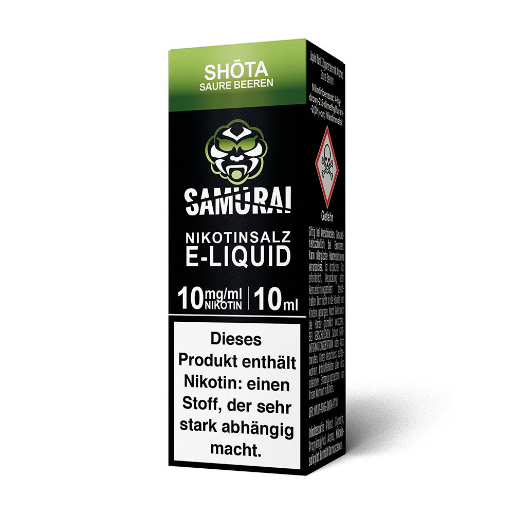 Samurai Shota Saure Beeren Nikotinsalz Liquid 10mg