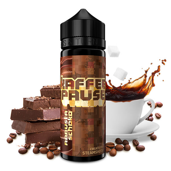 Kaffeepause Aroma Robusta Schoko 10ml  in 120ml Flasche by Steamshots 