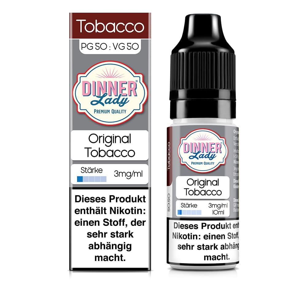 Dinner Lady Liquid Original Tobacco 3mg