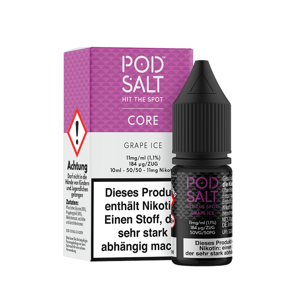 Pod Salt Core Nikotinsalz Grape Ice Liquid 11mg 10ml