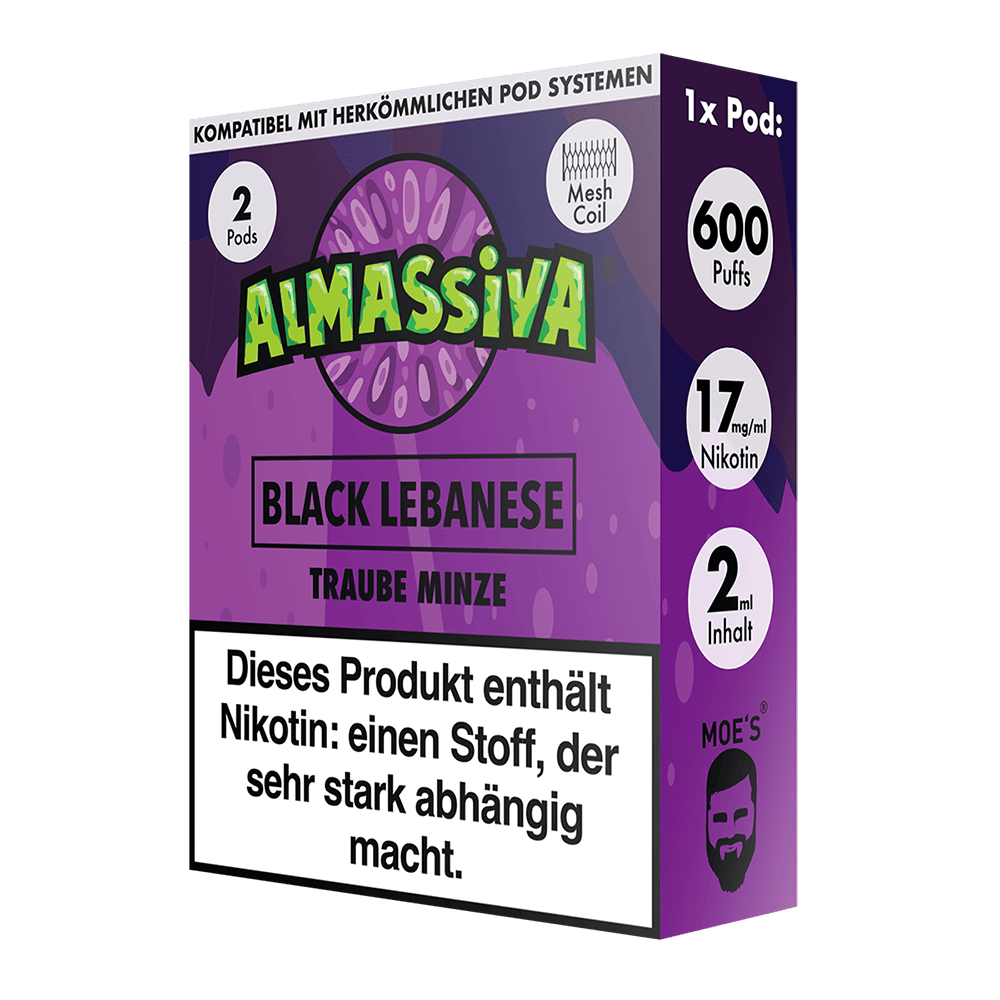 Almassiva Einweg Pod Black Lebanese 17mg