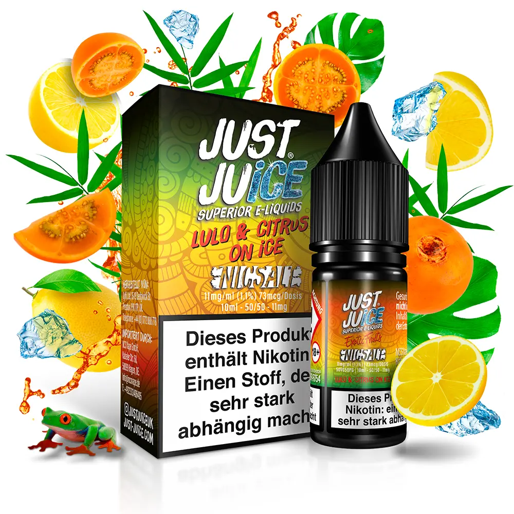 Just Juice Nikotinsalz - Lulo & Citrus ON ICE - 10ml 11mg 