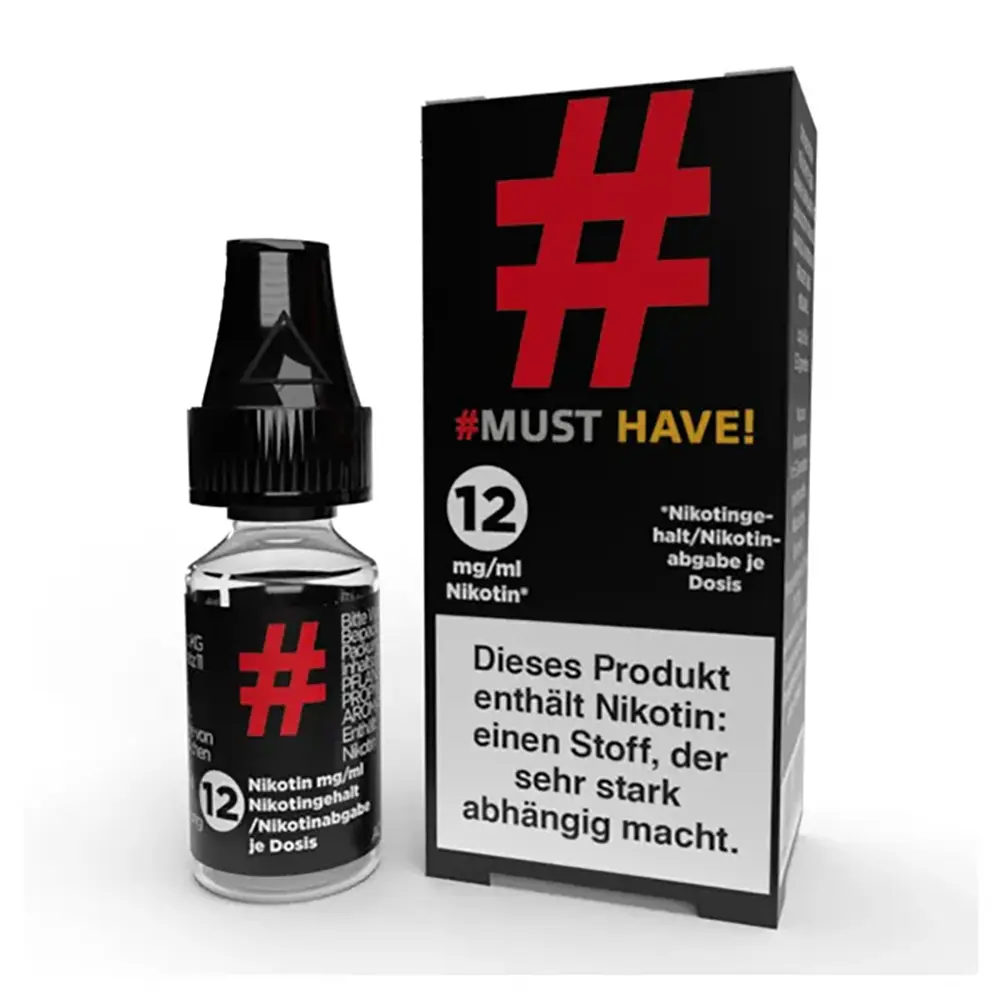 MUST HAVE # HASHTAG 10ml 12mg Liquid 