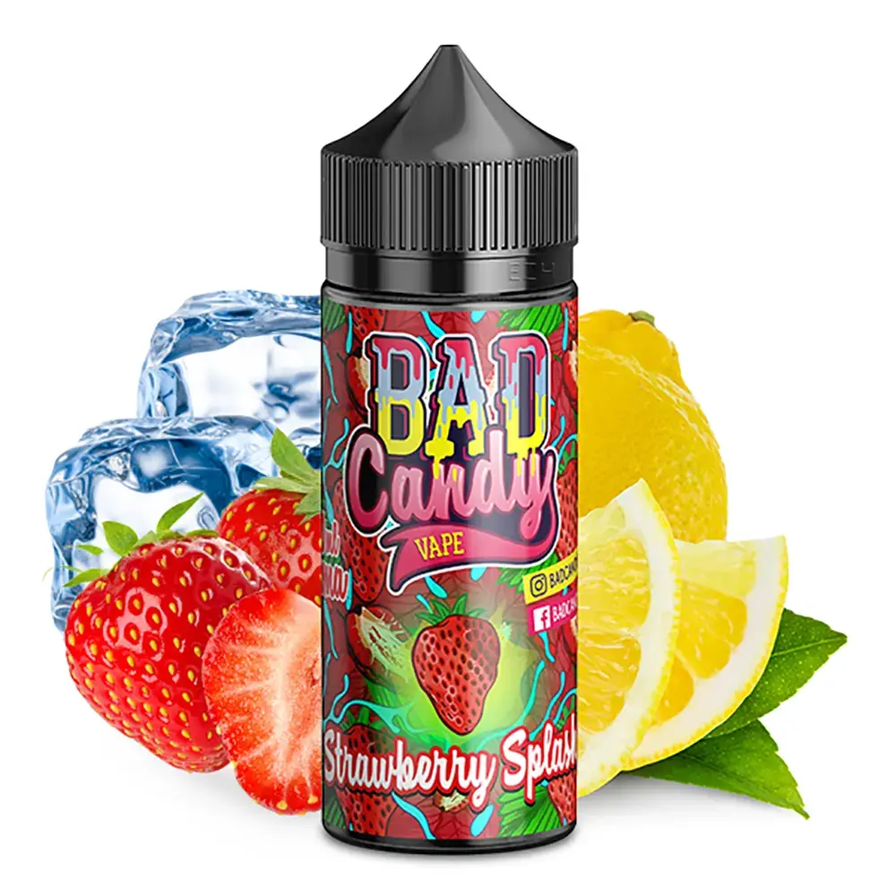 Bad Candy Strawberry Splash Aroma 10ml in 120ml Flasche 