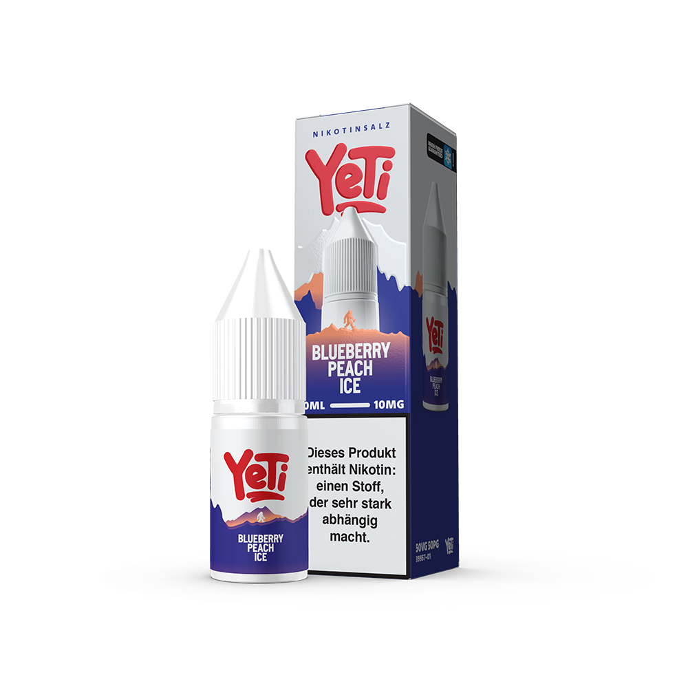 Yeti Summit Nikotinsalz - Blueberry Peach Ice - Overdosed Liquid 10ml 10mg 