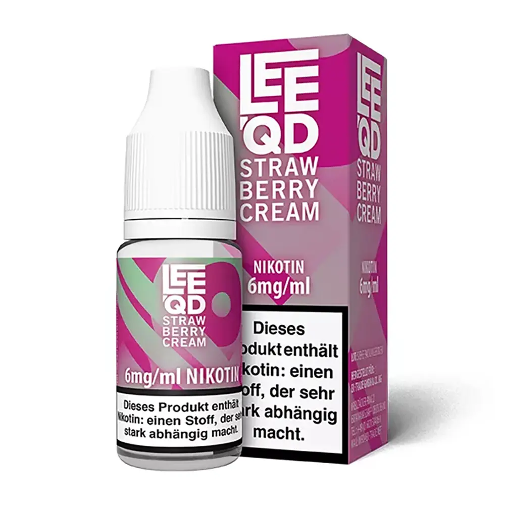 LEEQD Crazy Strawberry Cream 10ml 6mg Liquid 