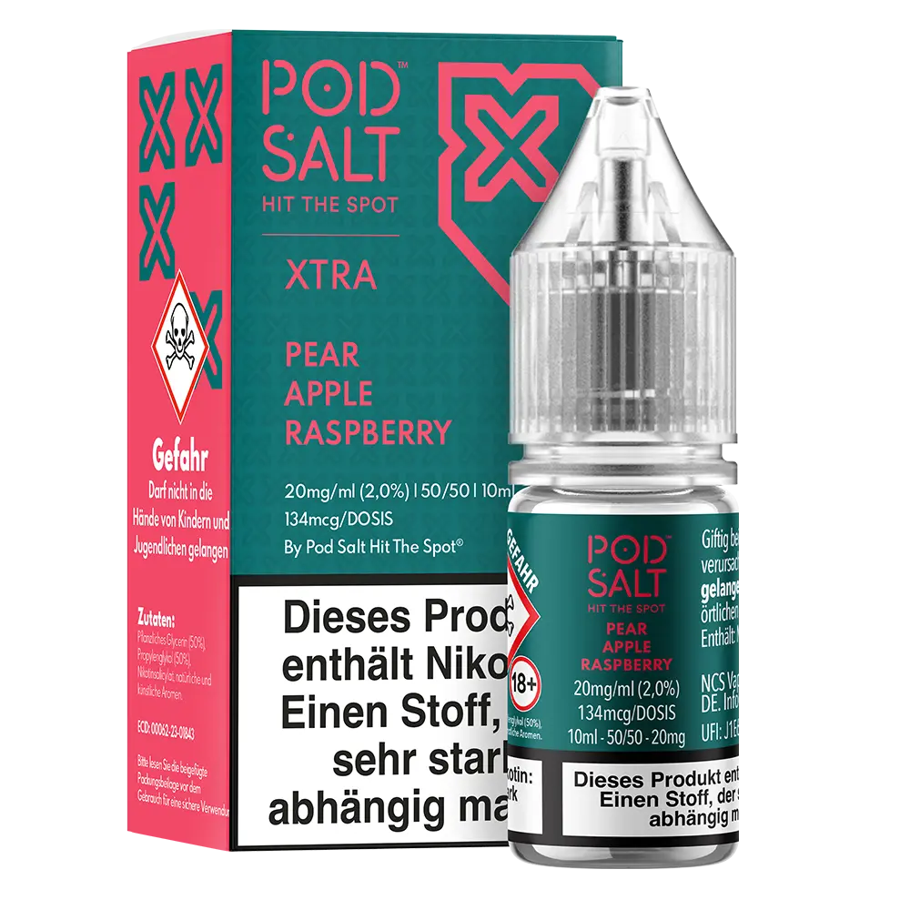 Pod Salt Xtra Pear Apple Raspberry - 20mg Nikotinsalz Liquid 10ml