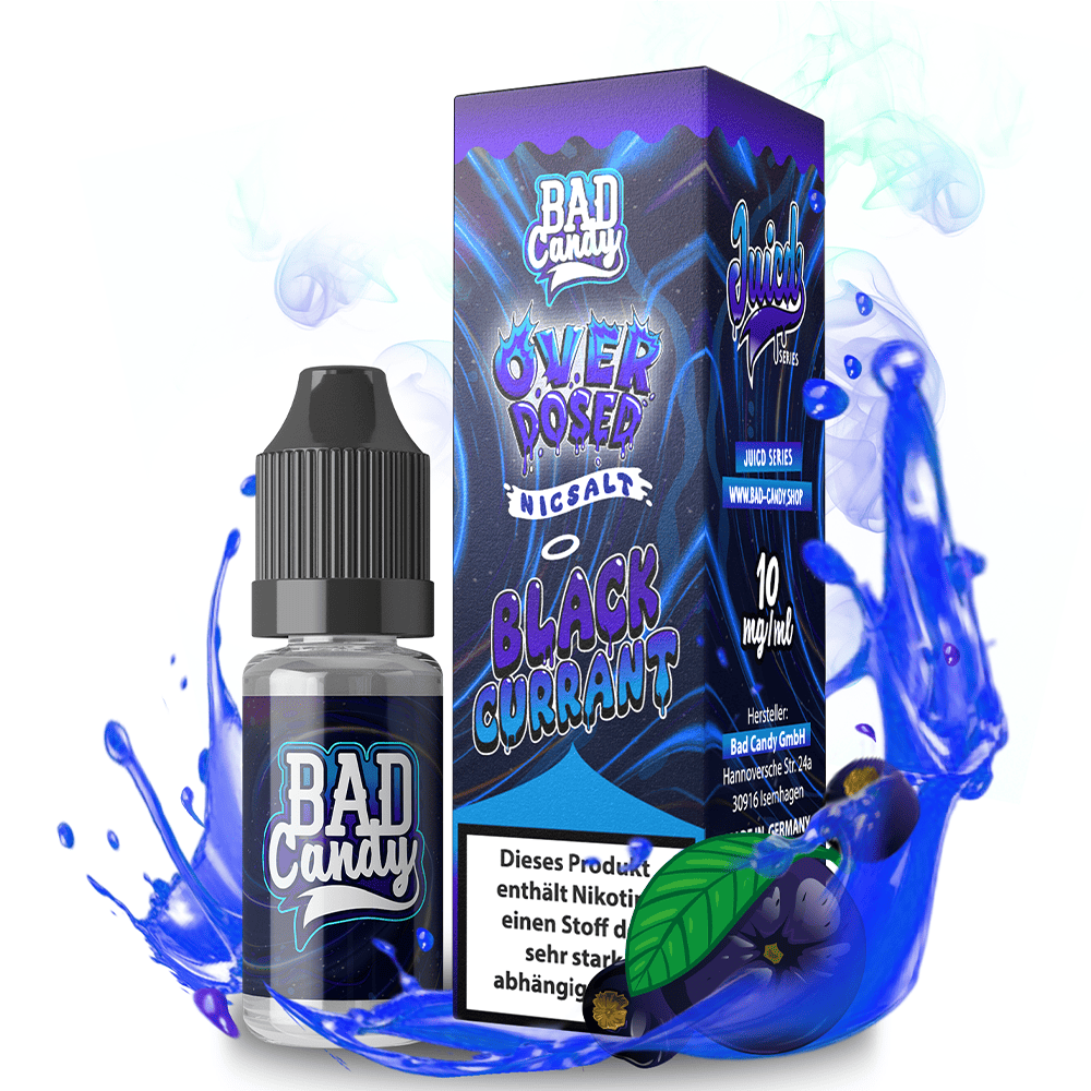 Bad Candy Nikotinsalz - Blackcurrant Lemonade - Overdosed 10ml Liquid 20mg 