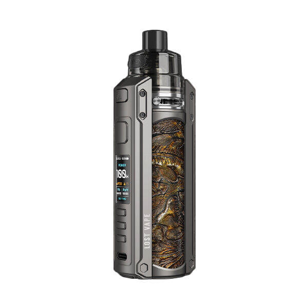 Lost Vape Ursa Quest Multi Kit Gunmetal Ukiran Leather