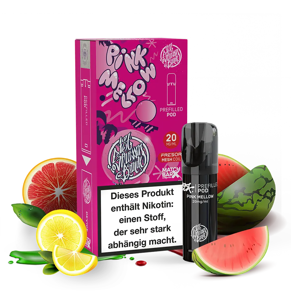 187 Strassenbande - Pink Mellow - E-Shisha Pod 20mg Nikotinsalz