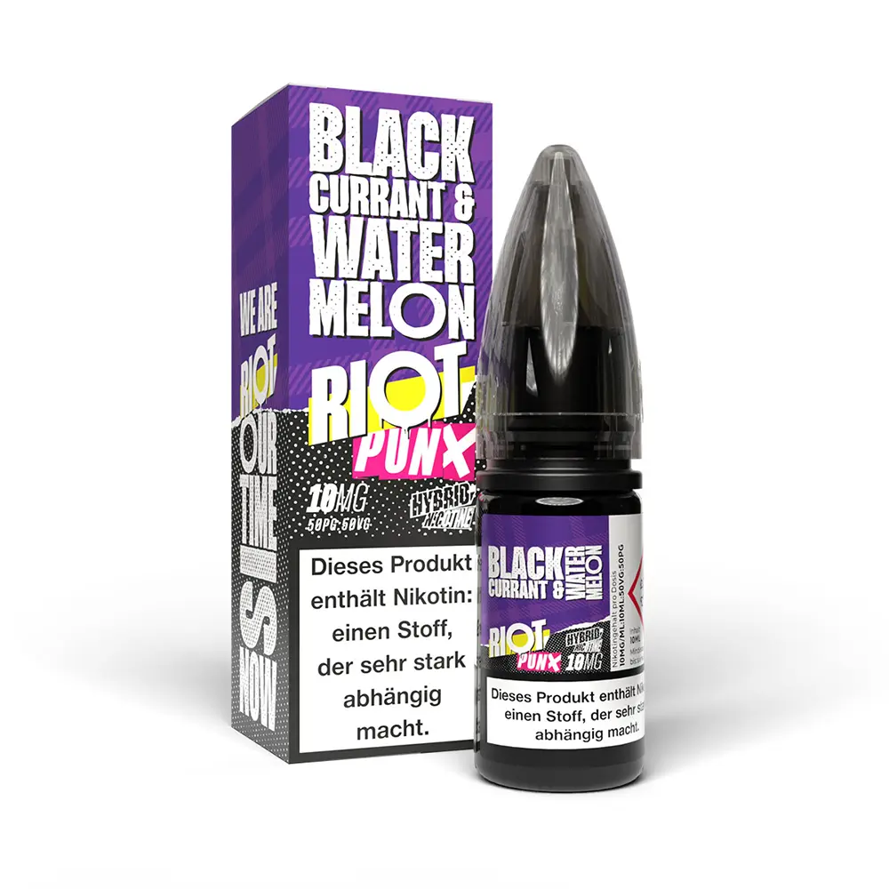 Riot Squad Hybrid Nikotinsalz - PUNX Blackcurrant & Watermelon - 10mg 10ml 