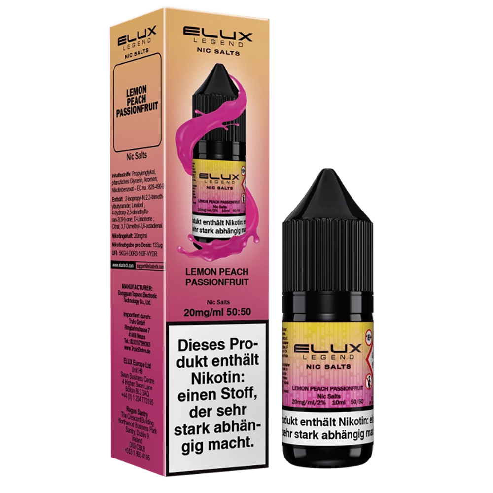 Elux Lemon Peach Passion Nikotinsalz Liquid 20mg