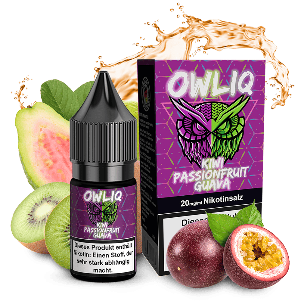 OWLIQ Kiwi Passionfruit Guava Nikotinsalz Liquid 20mg