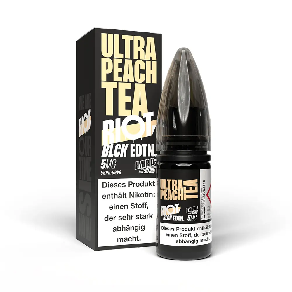 Riot Squad Hybrid Nikotinsalz - Black Edition Ultra Peach Tea - 5mg 10ml 