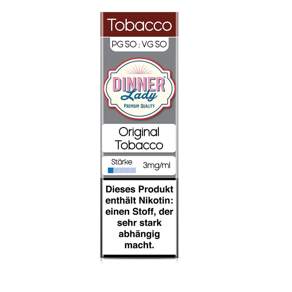 Dinner Lady Liquid Original Tobacco 3mg