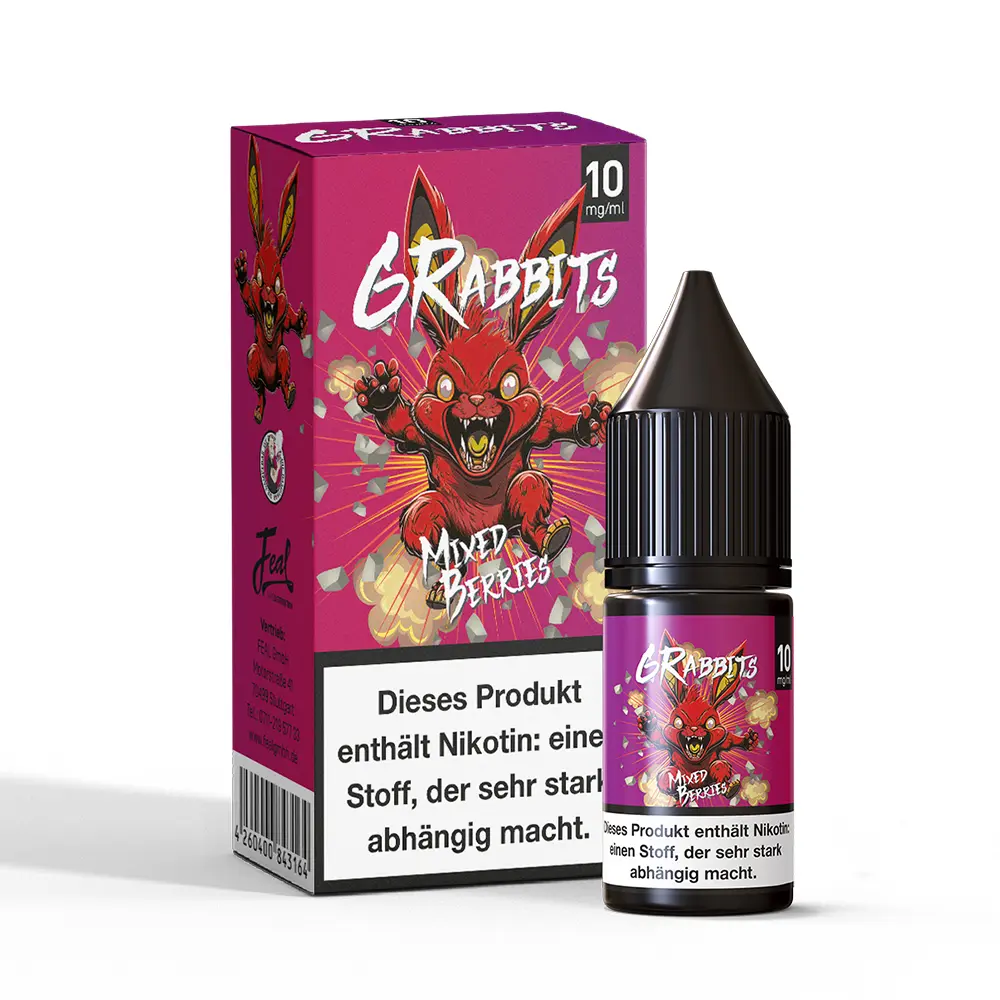 6Rabbits Nikotinsalz - Mixed Berries - 10mg Liquid 10ml 