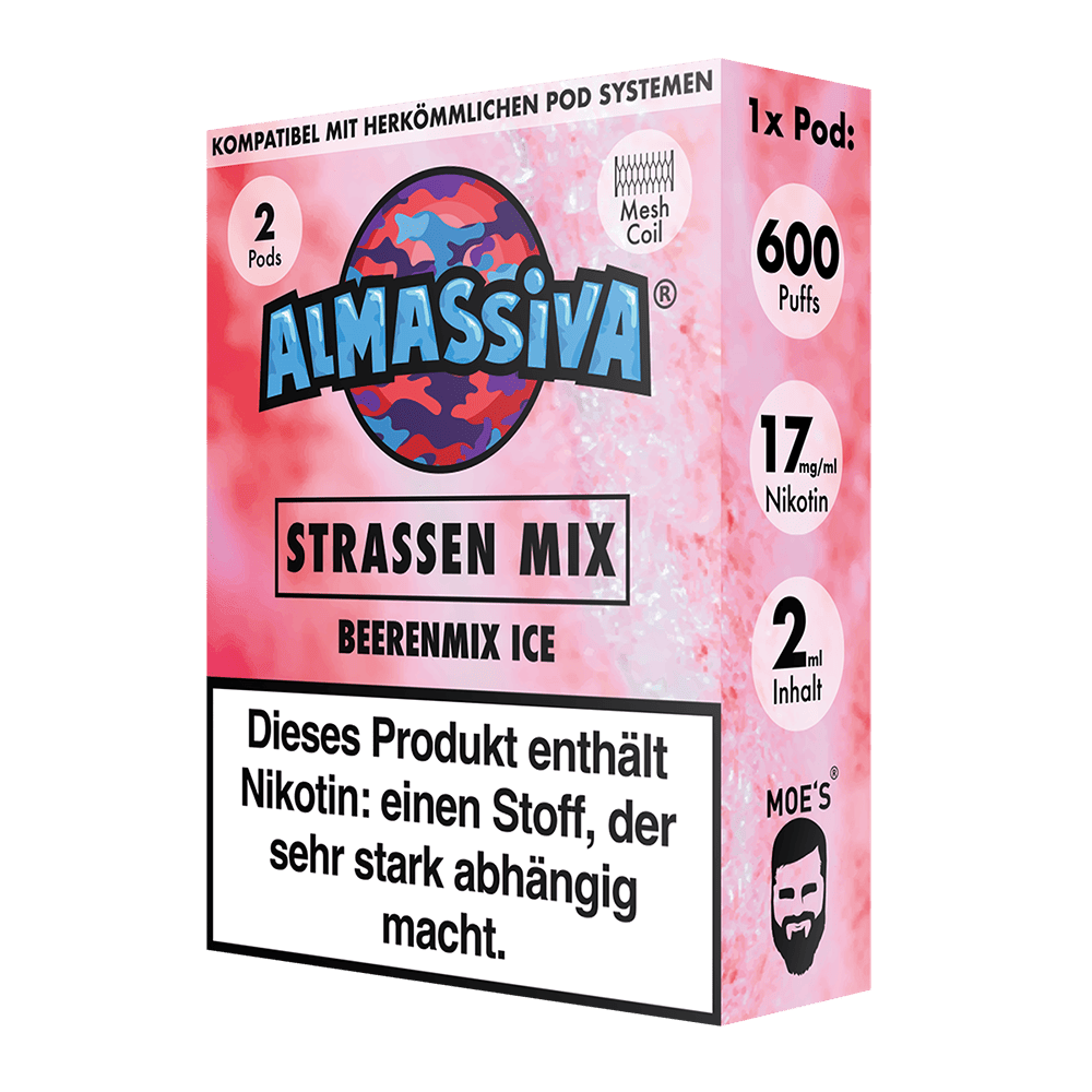 Almassiva Einweg Pod Strassen Mix 17mg