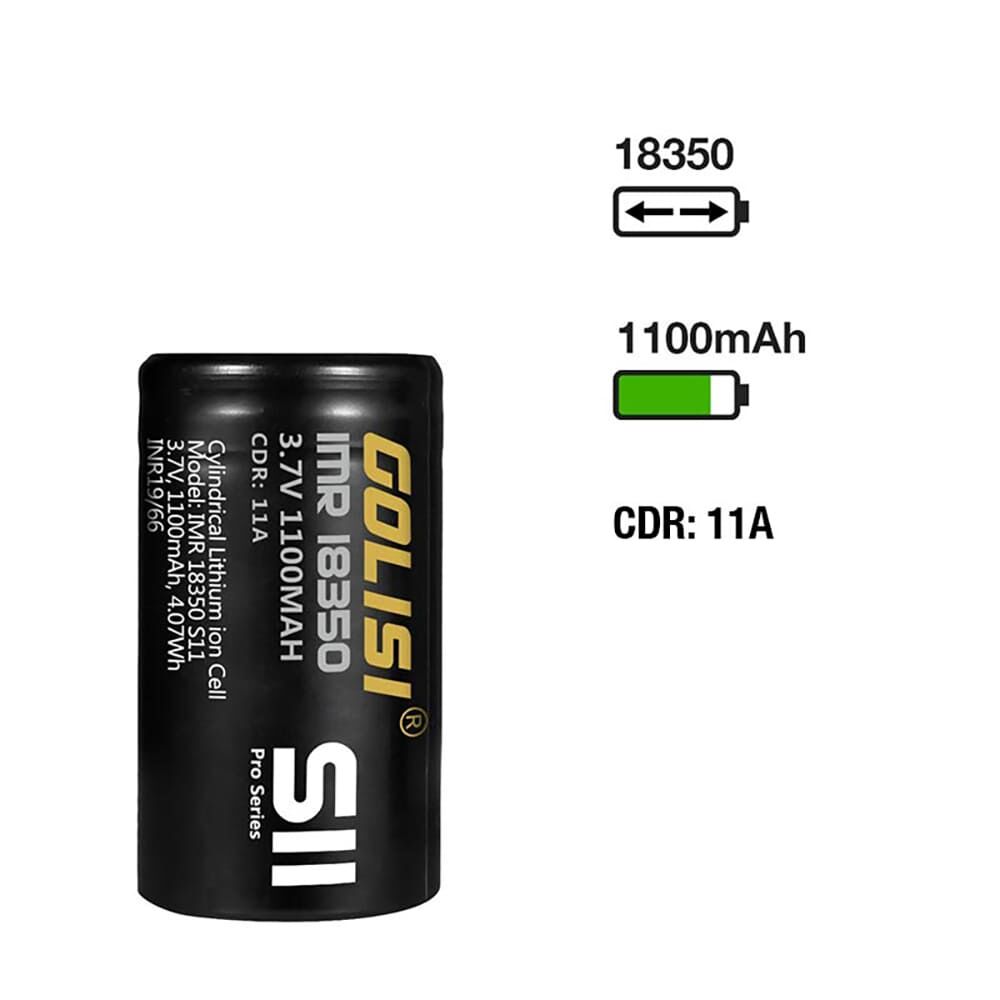 Golisi S11 Akku 18350 1100mAh/11A