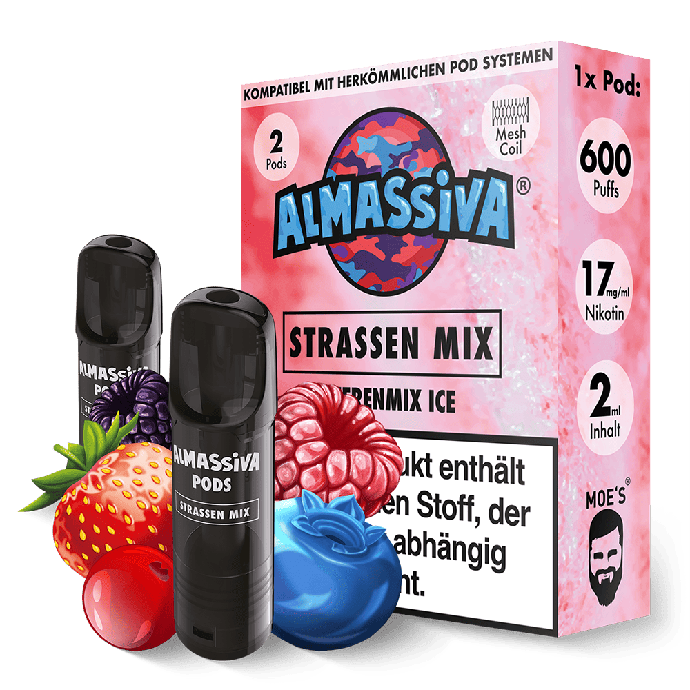 Almassiva Einweg Pod Strassen Mix 17mg