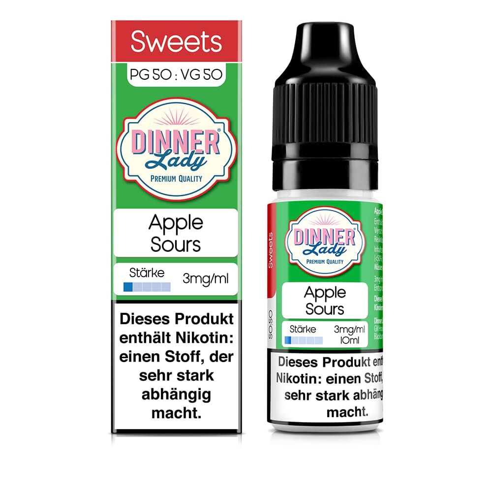 Dinner Lady Liquid Apple Sours 3mg