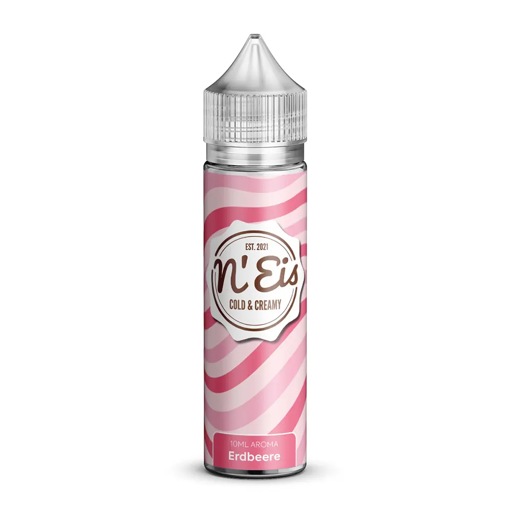 nEis Aroma Longfill - Erdbeere - 10ml in 60ml Flasche 