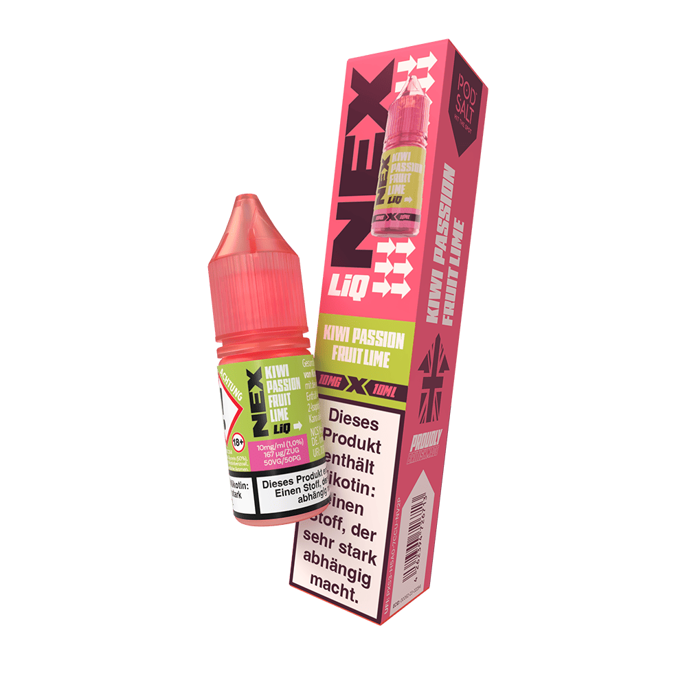 Nex Liq Nikotinsalz - Kiwi Passionsfruit Lime - 10mg Liquid 10ml 