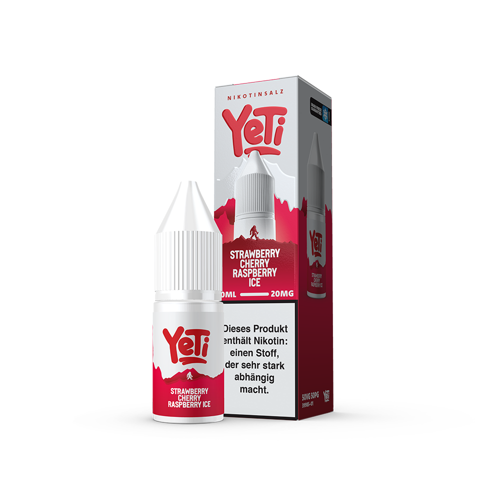 Yeti Summit Strawberry Cherry Raspberry Ice Overdosed Nikotinsalz Liquid 20mg