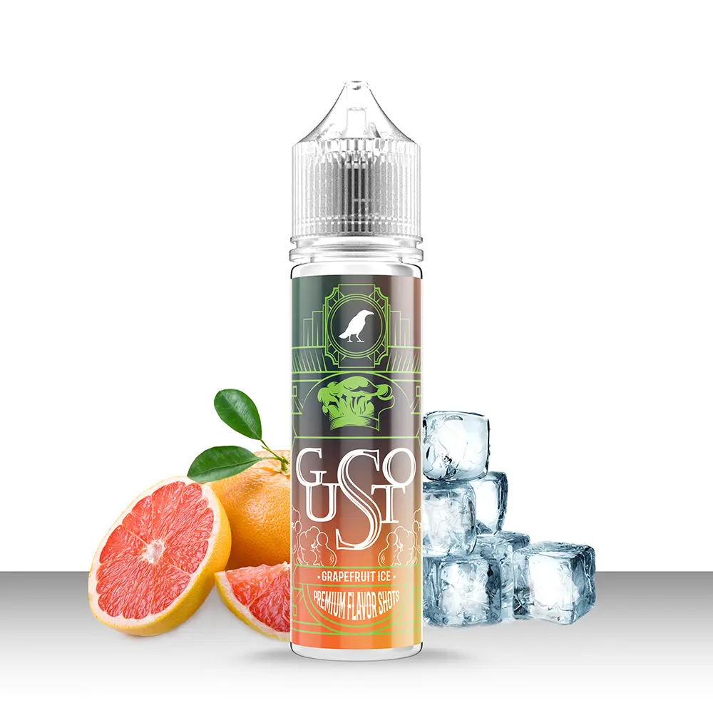 Omerta Longfill - Gusto Grapefruit Ice - 10ml Aroma in 60ml Flasche 