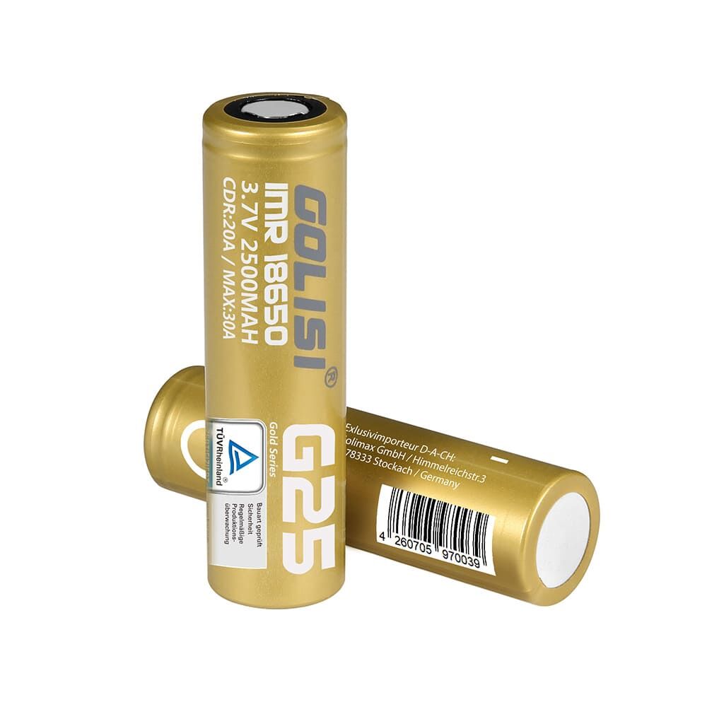 Golisi G25 Akku 18650 2500mAh/20A