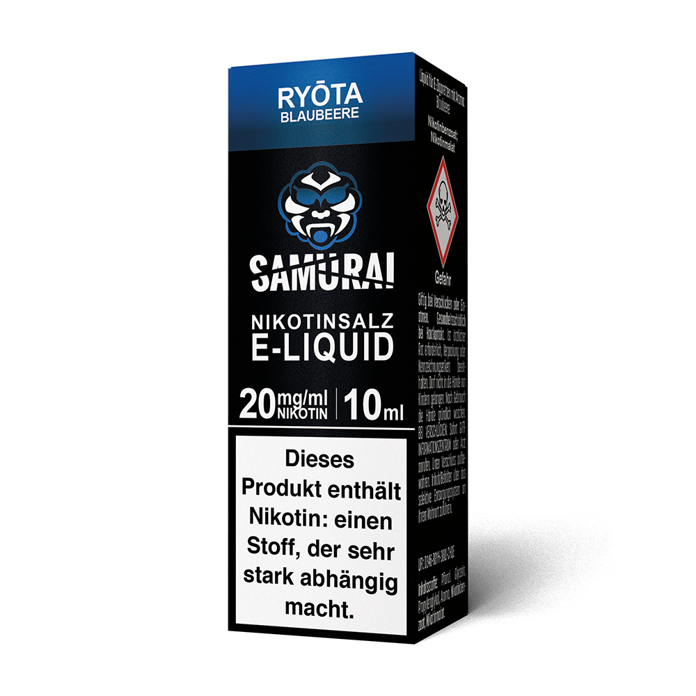 Samurai Ryota Blaubeere Nikotinsalz Liquid 20mg