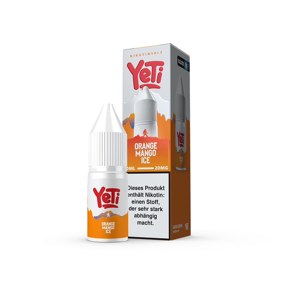 Yeti Summit Nikotinsalz - Orange Mango Ice - Overdosed Liquid 10ml 20mg 