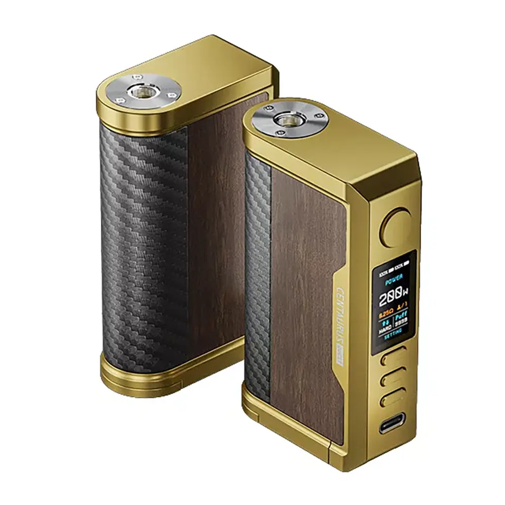 Lost Vape Centaurus Q200 Mod Gold Teak Wood