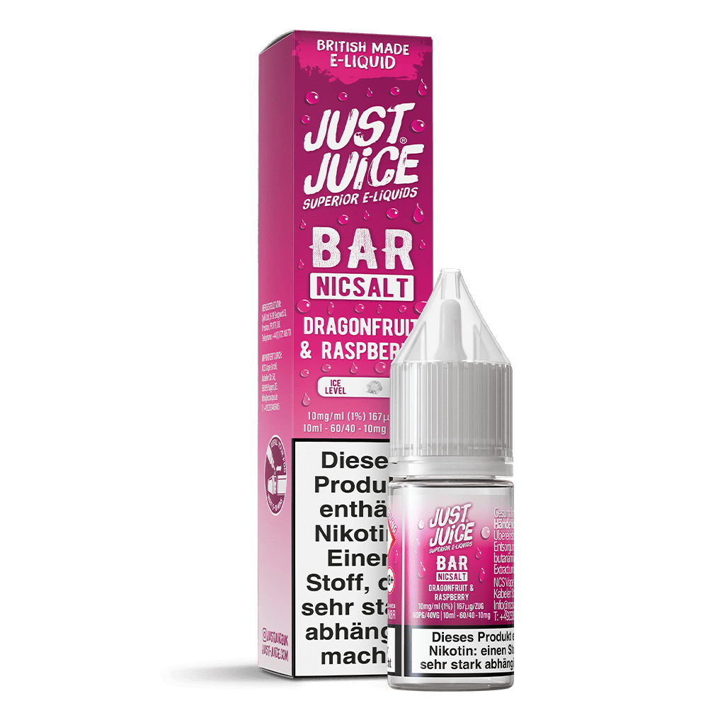 Just Juice Nikotinsalz - Dragonfruit & Raspberry - 10ml Liquid 10mg  C