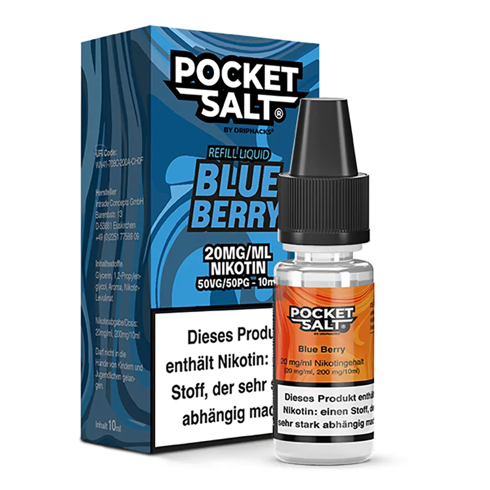 Pocket Salt Blueberry Nikotinsalz Liquid 20mg