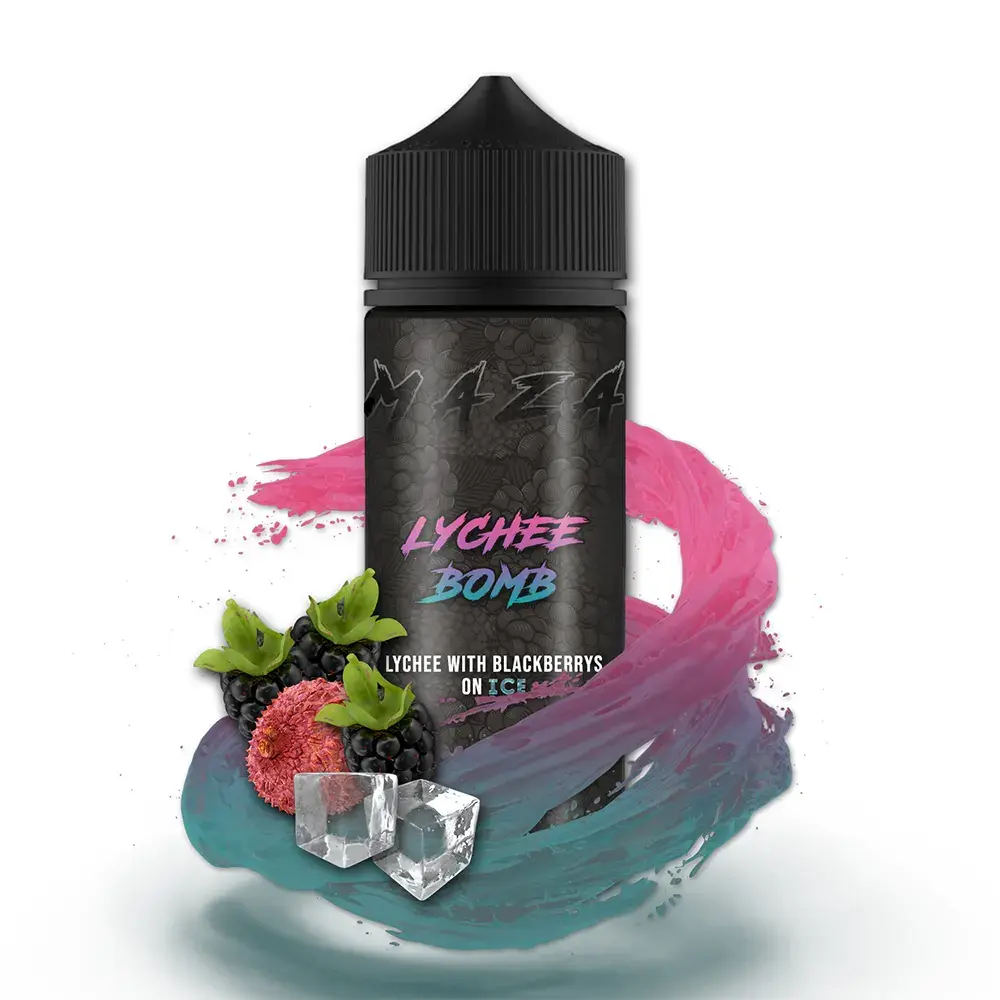 MaZa Lychee Bomb 10ml Aroma in 120ml Flasche 