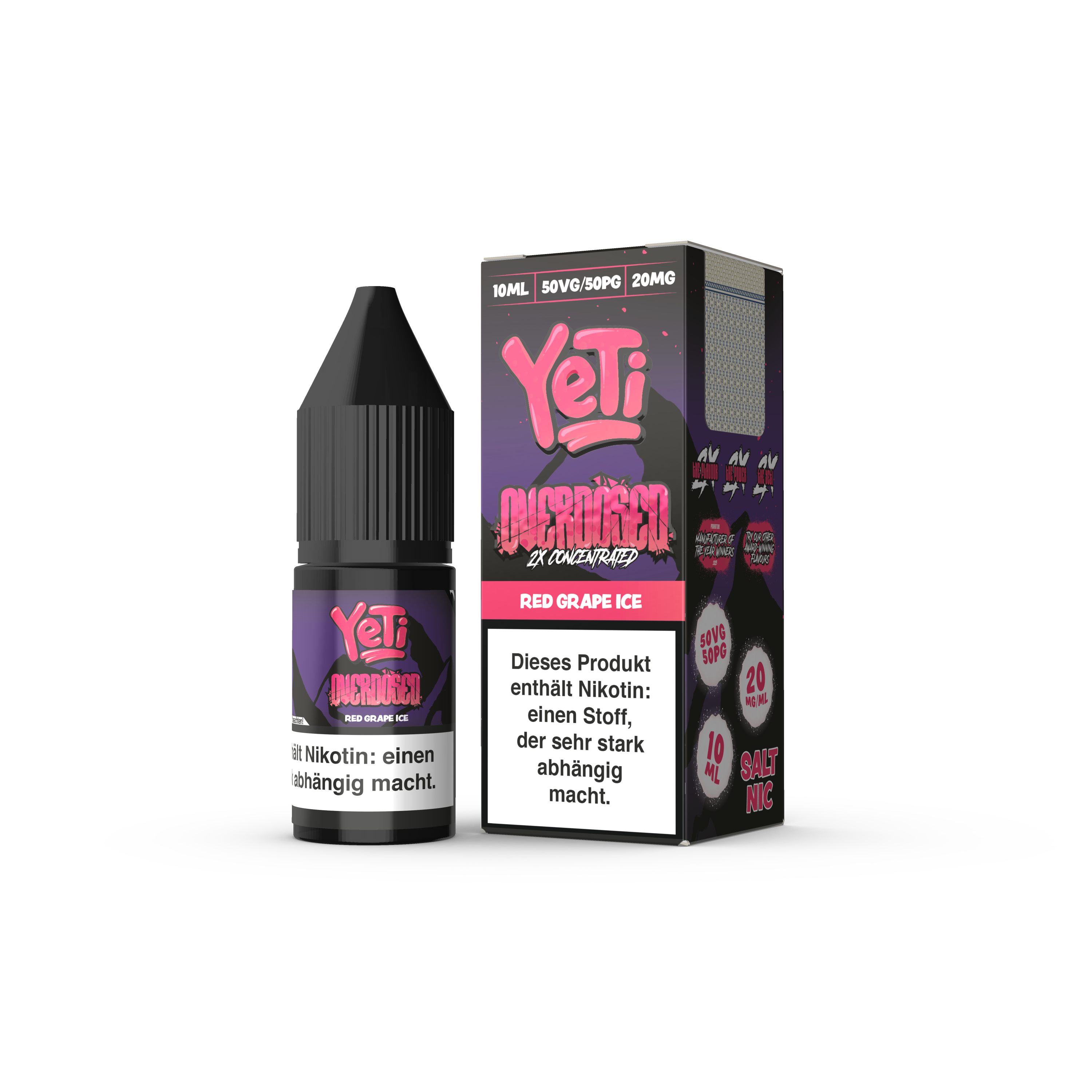 Yeti Overdosed Red Grape Ice 20mg Nikotinsalz Liquid