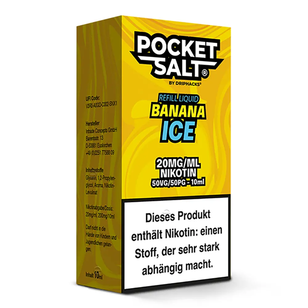 Pocket Salt Banana Ice Nikotinsalz Liquid 20mg