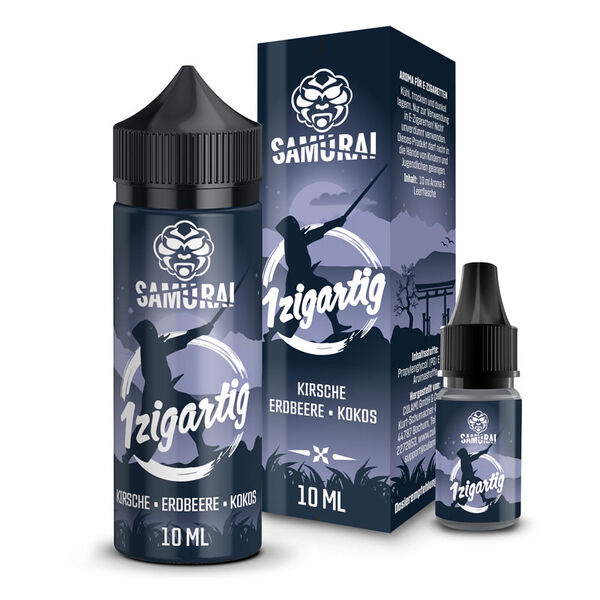 Samurai 1zigartig 10ml Aroma in 120ml Chubby 