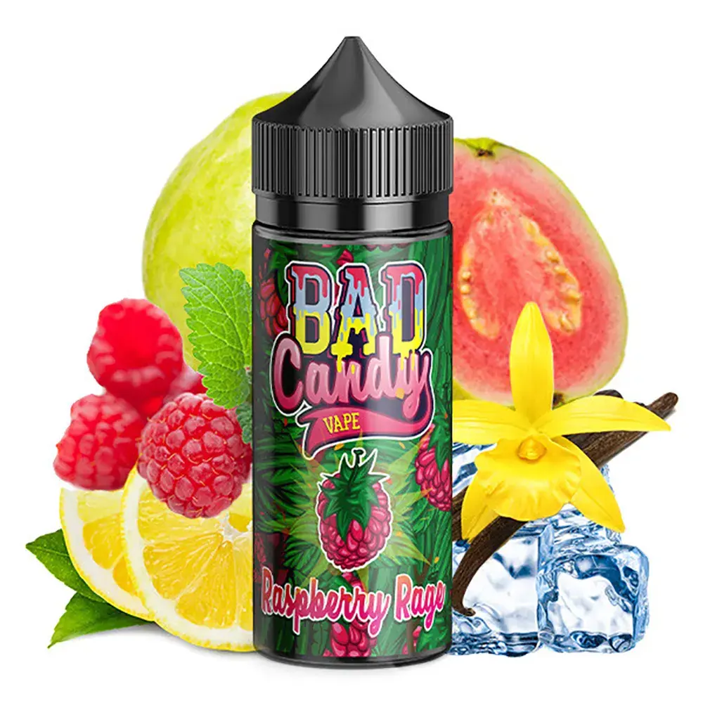 Bad Candy Raspberry Rage Aroma 10ml in 120ml Flasche 