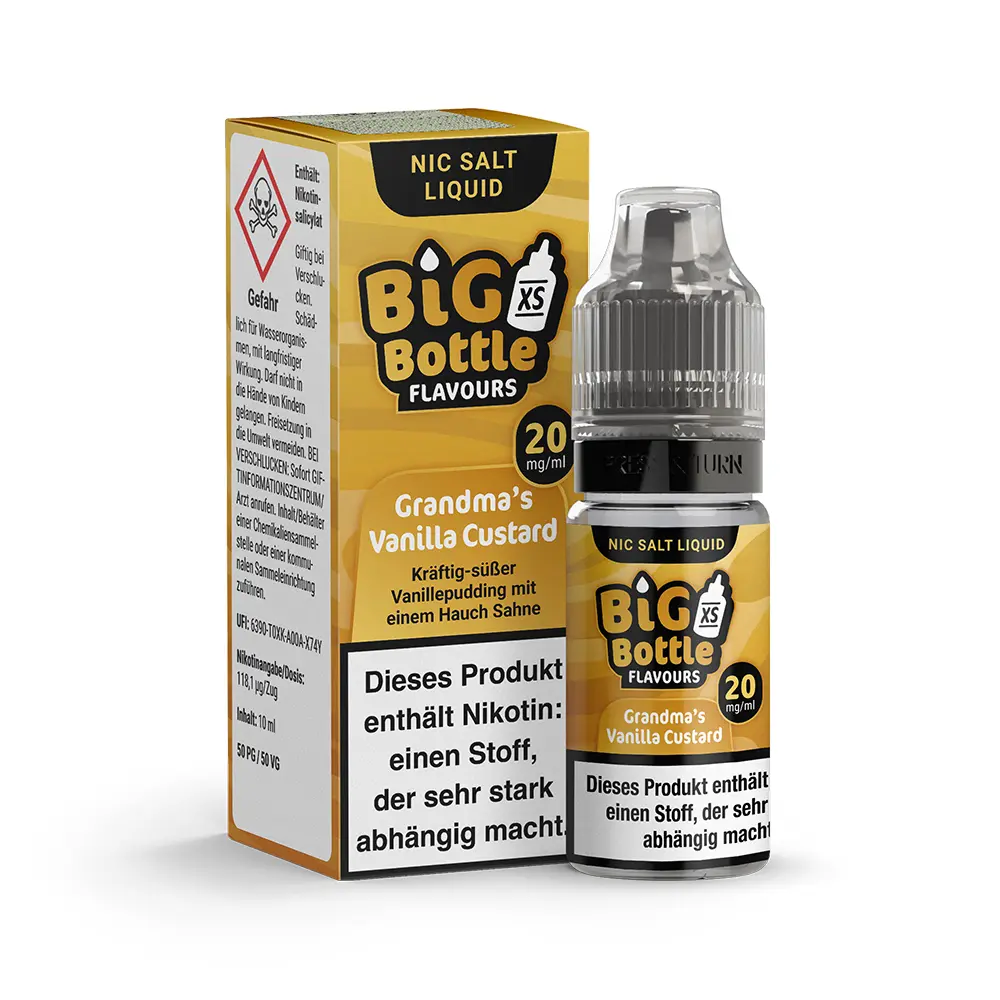 Big Bottle Flavours - Grandmas Vanilla Custcard - 10ml 20mg Nikotinsalz 