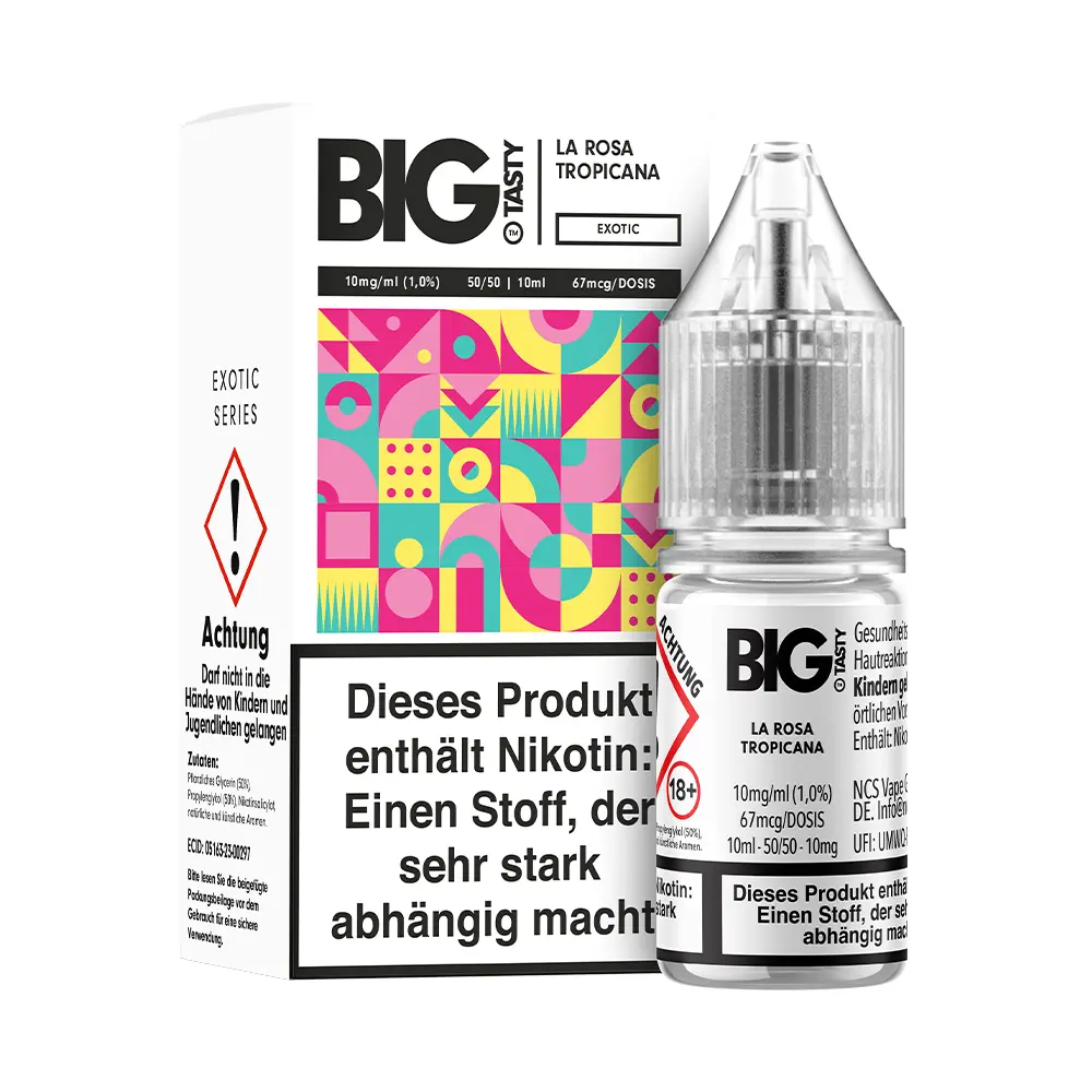 Big Tasty - La Rosa Tropicana - 10mg 10ml Nikotinsalz Overdosed Liquid 