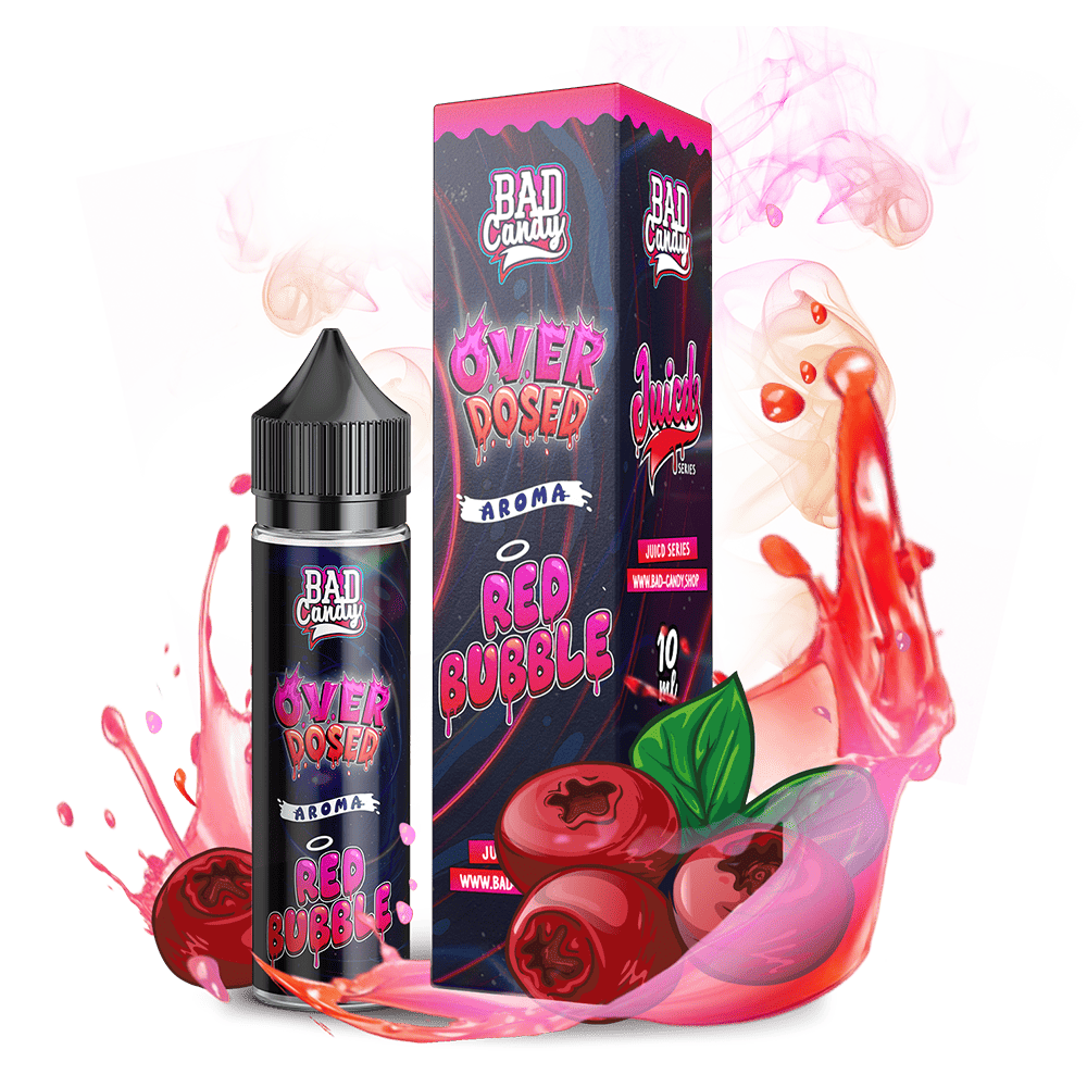 Bad Candy Longfill - Red Bubble - Overdosed 10ml Aroma in 60 ml Flasche 