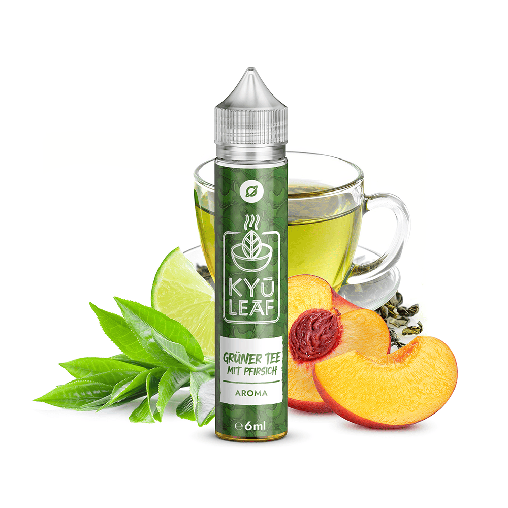 Flavorverse Aroma Longfill - Grüner Tee mit Pfirsich - 6ml in 75ml Flasche 