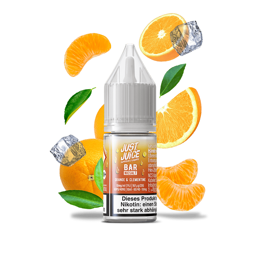 Just Juice Nikotinsalz - Orange & Clementine - 10ml Liquid 10mg  C