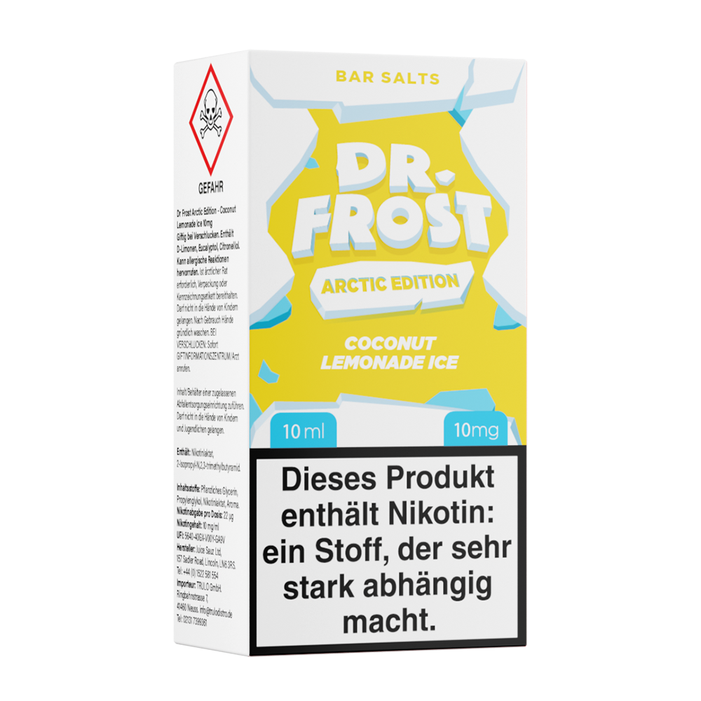 Dr. Frost Nikotinsalz Coconut Lemonade Ice Liquid 10mg