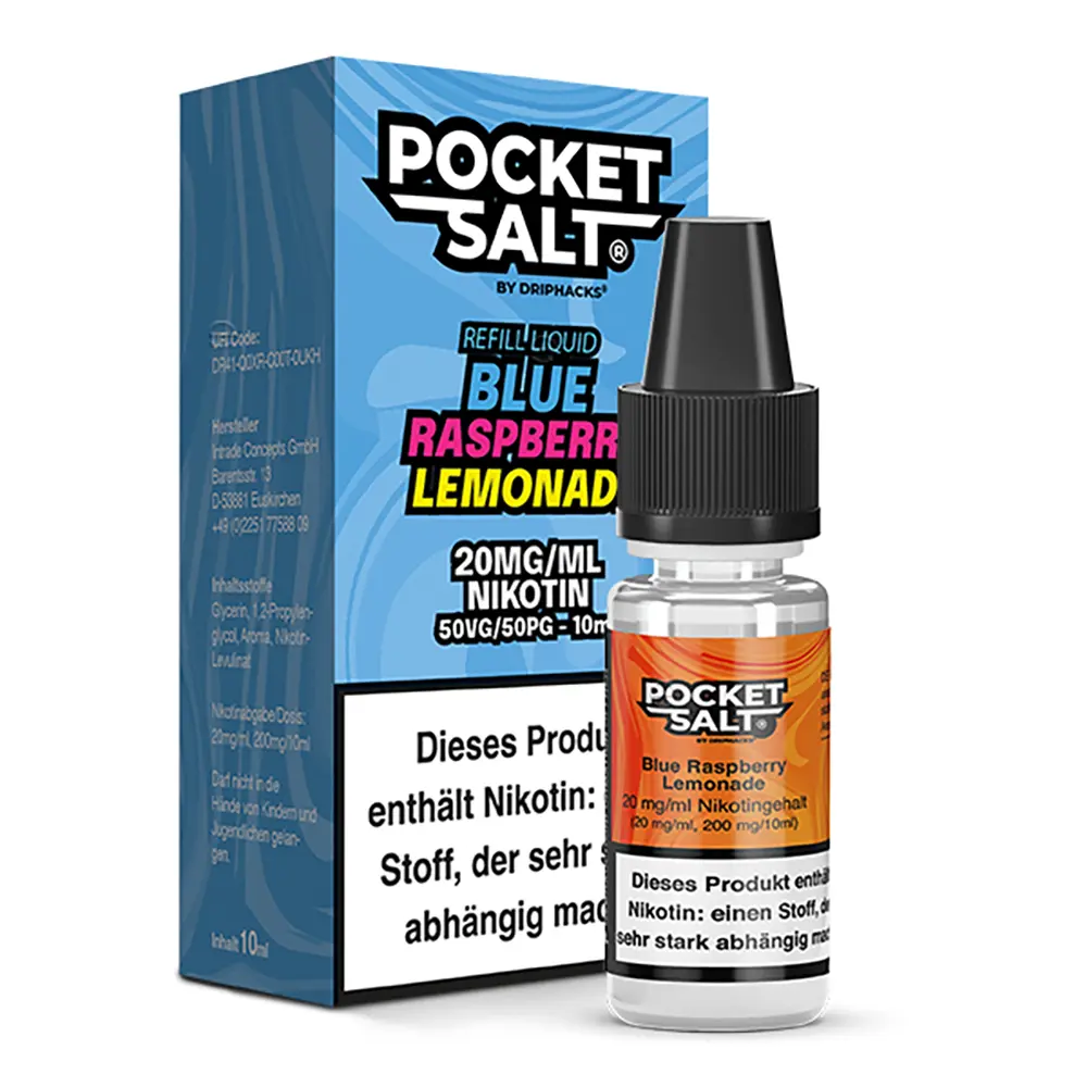 Pocket Salt Blue Raspberry Lemonade Nikotinsalz Liquid 20mg