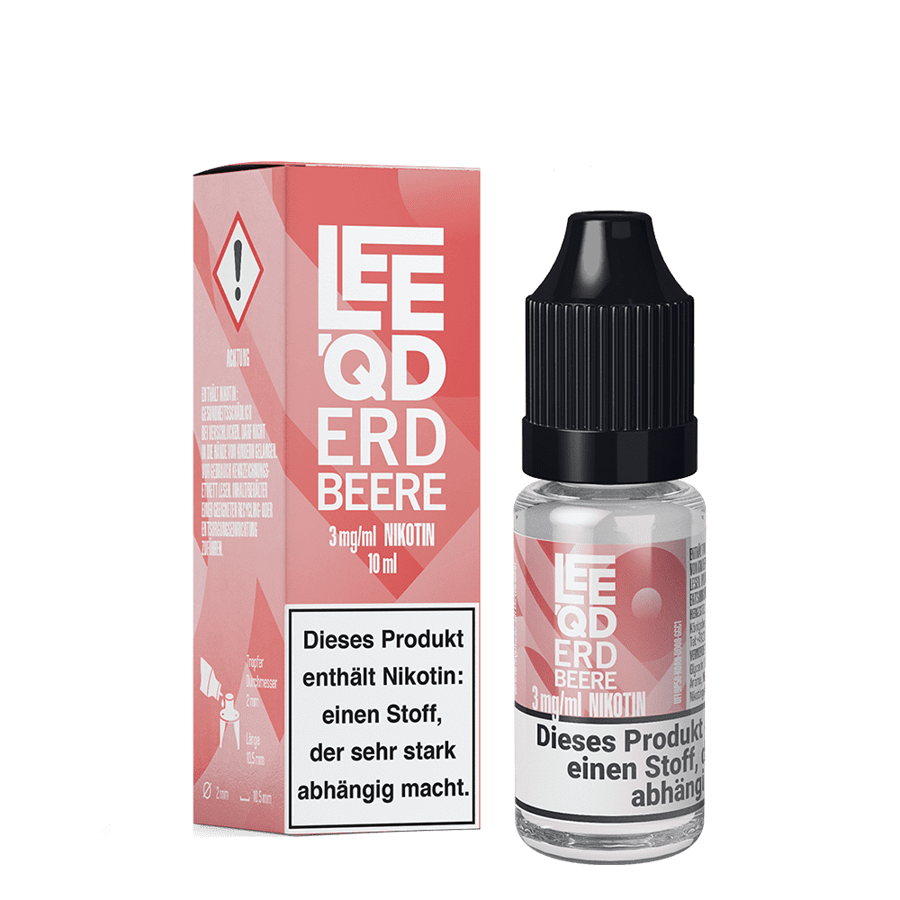 LEEQD Liquid Fruit Erdbeere 3mg