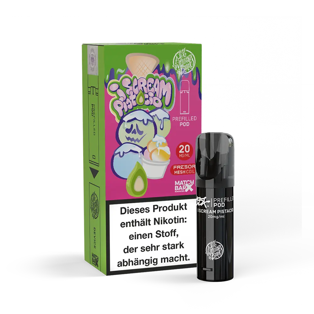 187 Strassenbande - I Scream Pistacio - E-Shisha Pod 20mg Nikotinsalz