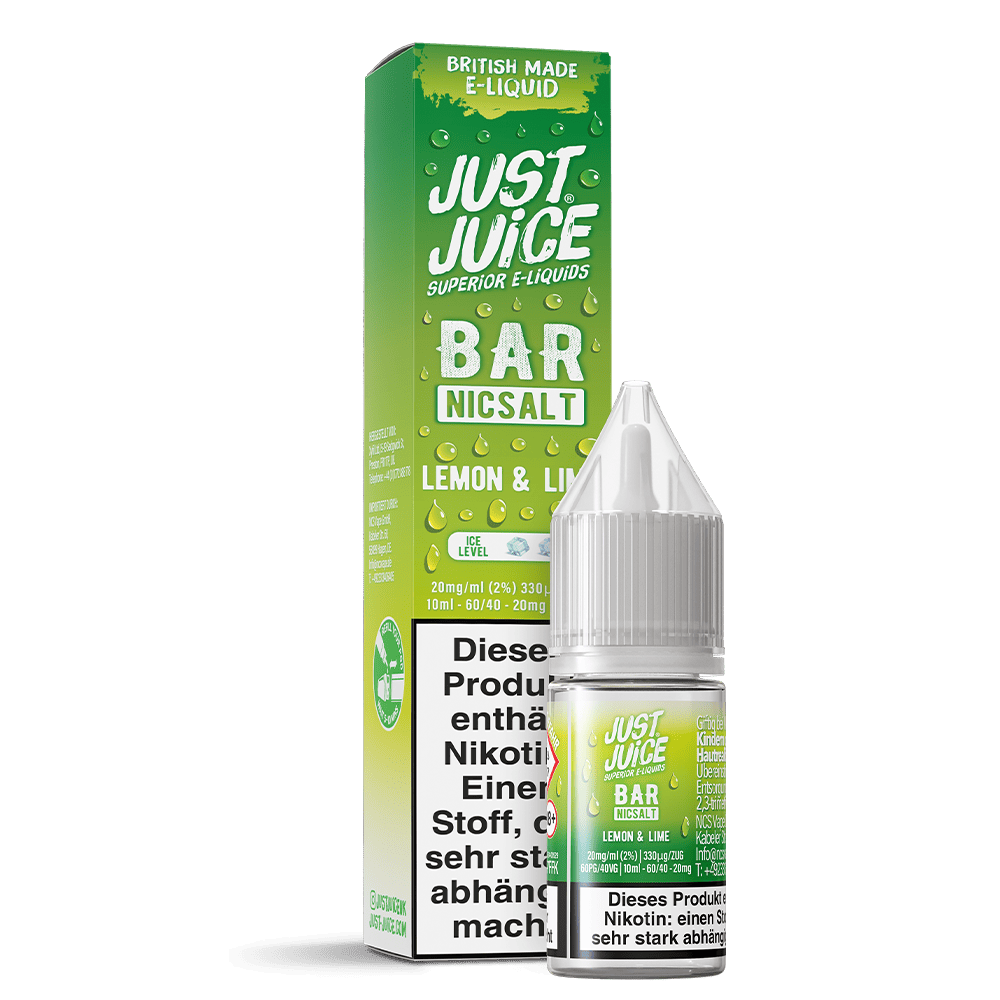 Just Juice Nikotinsalz - Lemon & Lime - 10ml Liquid 20mg  C