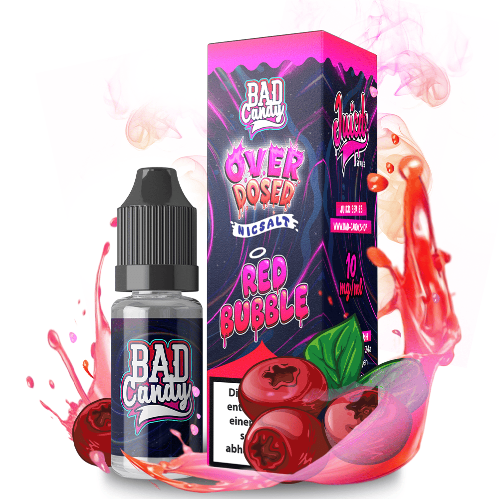 Bad Candy Nikotinsalz - Red Bubble - Overdosed 10ml Liquid 10mg 